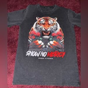 Streetz Iz Watchin Big Boys' Show No Mercy Tee XL 20 Tshirt Tiger Black Teen